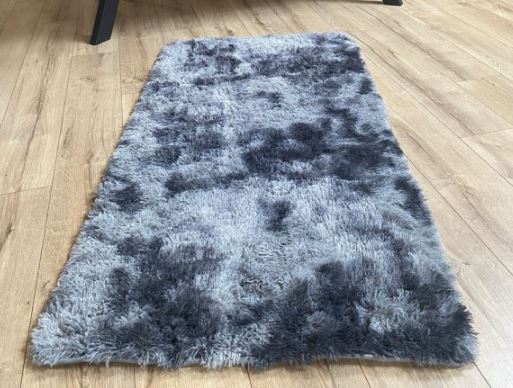 Plyšový koberec HOME - šedý