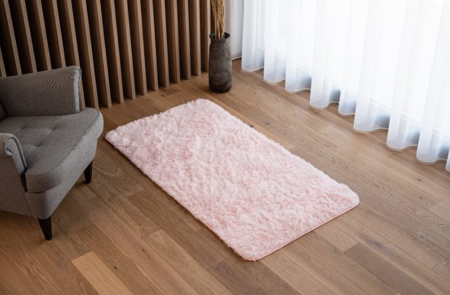 Plyšový koberec BEST - světle růžový