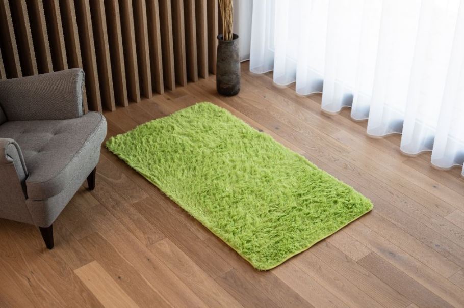 Plyšový koberec BEST - zelený